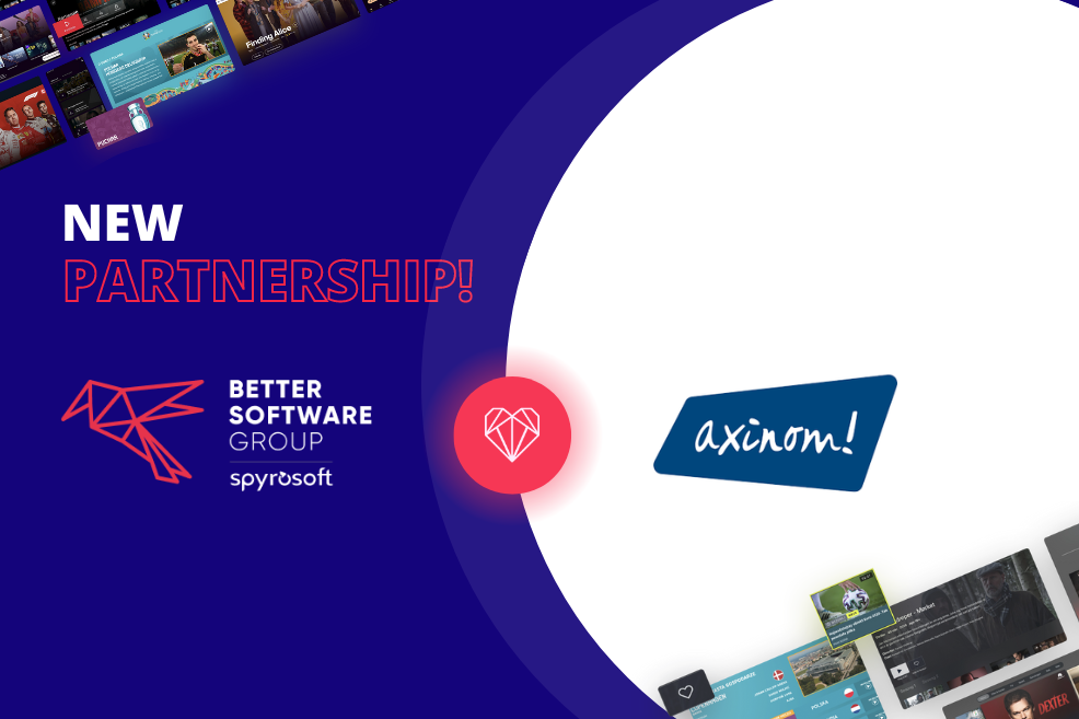 Better Software Group Integrates Axinom Mosaic to Strengthen OTT User Experience