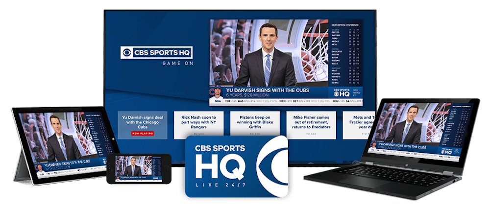 CBS Sports HQ focuses on live sports content and boasts compatibility with multiple platforms.