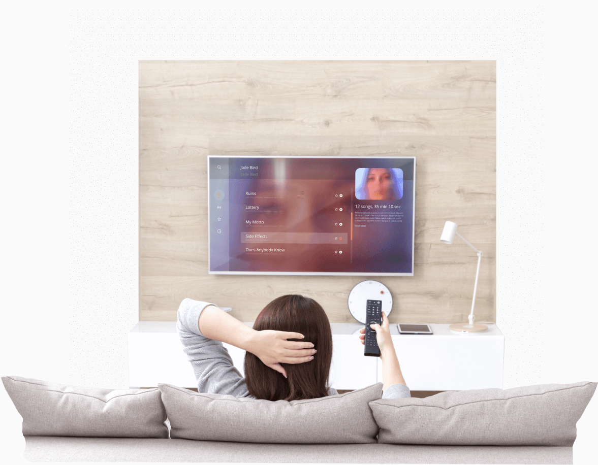 Music streaming app on Roku