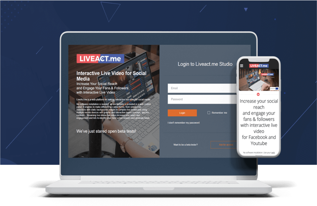 Liveact.me Social Media Live Streaming