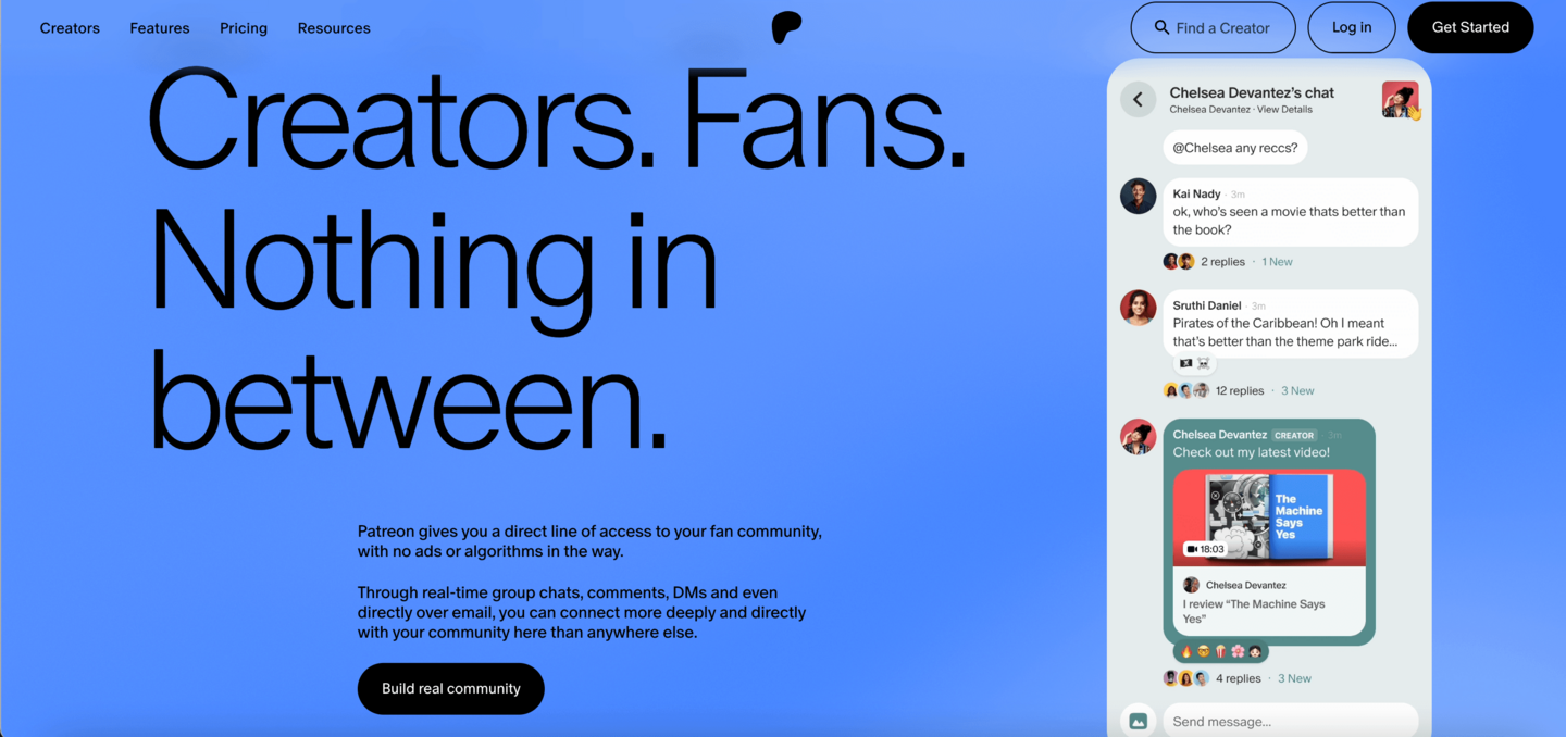 youtube alternatives patreon